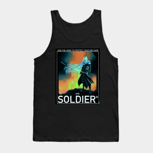 Sephiroth poster SOLDIER Tank Top